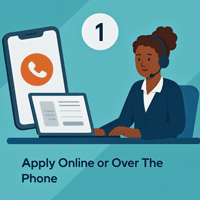 woman at desk for people applying