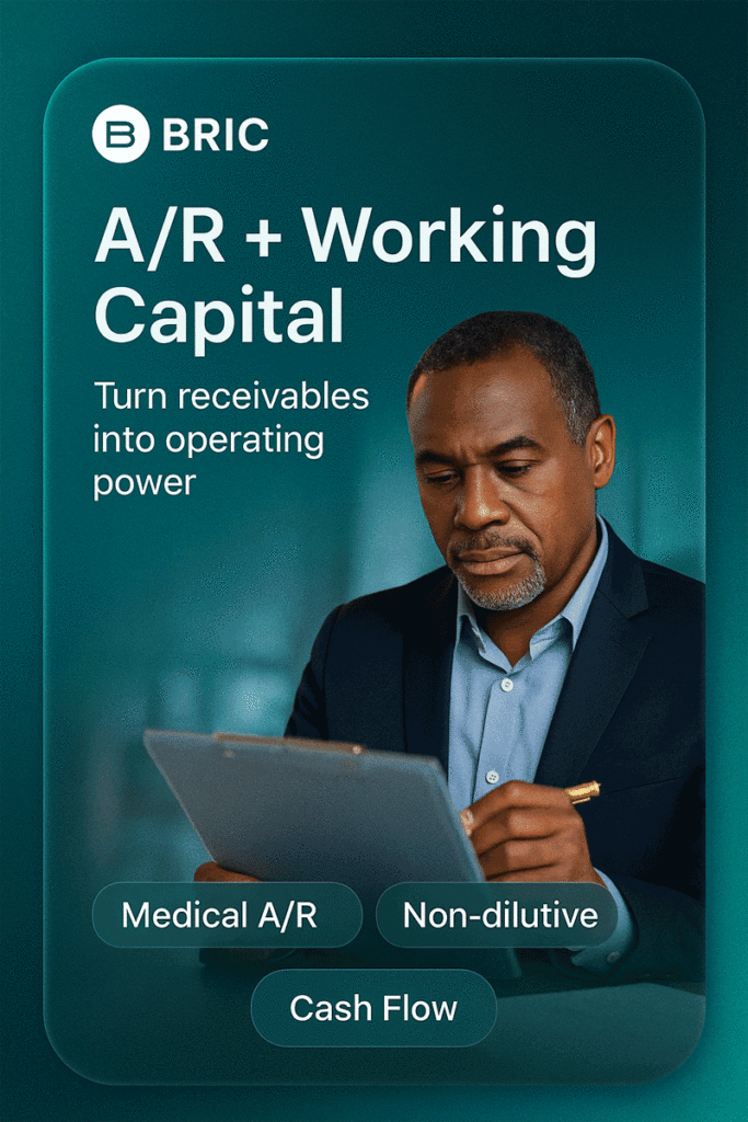 man looking at paper with pen in hand representing A/R and working capital planning
